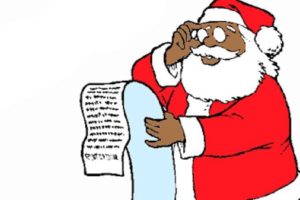 10 commandments of travel - black santa list